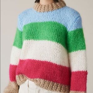 Ganni Julliard Striped Sweater Small